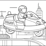 coloriage Voiture de Police à imprimer
