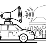 coloriage Voiture de Police et apprentissage