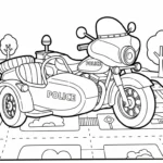 a imprimer coloriage Voiture de Police gratuit
