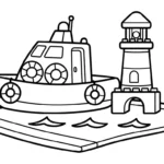 coloriage Voiture de Police pour enfants à imprimer