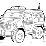 coloriage Voiture de Police a colorier en ligne
