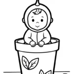coloriage bébé updated pour enfant de 7 ans