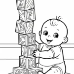 coloriage bébé updated à imprimer gratuitement