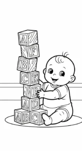 coloriage bébé updated à imprimer gratuitement