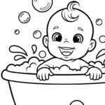 coloriage bébé updated a imprimer pour enfant de 4 ans