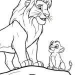 coloriage lion updated educatif pour enfant