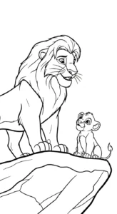 coloriage lion updated educatif pour enfant