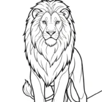coloriage lion updated a dessiner en ligne