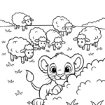 coloriage lion updated pour enfant de 3 ans