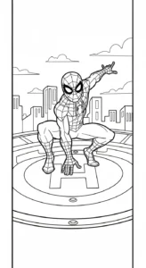 coloriage spiderman updated en ligne pour enfant