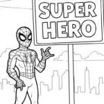 coloriage spiderman updated et decoupage