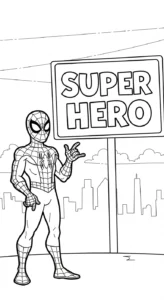 coloriage spiderman updated et decoupage