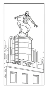 coloriage spiderman updated a imprimer