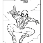 coloriage spiderman updated à imprimer pour enfant de 12 ans