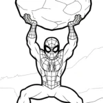 coloriage spiderman updated pour enfant de 7 ans