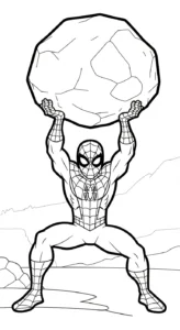 coloriage spiderman updated pour enfant de 7 ans