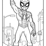 coloriage spiderman updated pour enfant de 10 ans