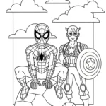 coloriage spiderman updated à imprimer kawaii