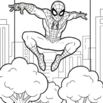 coloriage spiderman updated pour enfants a imprimer gratuit