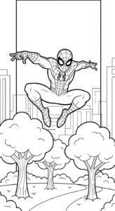 coloriage spiderman updated pour enfants a imprimer gratuit