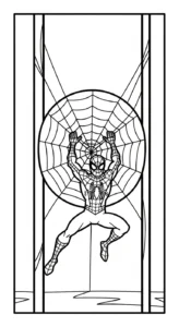 coloriage spiderman updated pour enfant de 3 ans