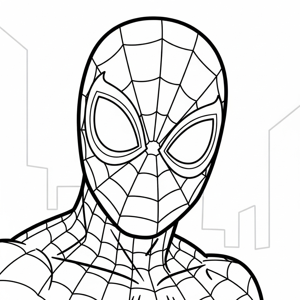 Tranh tô màu SpiderMan
