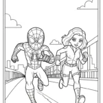 coloriage spiderman updated pour enfant de à imprimer