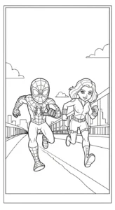 coloriage spiderman updated pour enfant de à imprimer