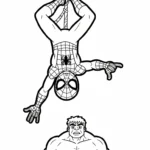 coloriage spiderman updated à imprimer pour enfant de 10 ans