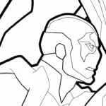 coloriage Blue Beetle gratuit pour enfants