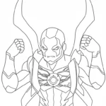 coloriage Blue Beetle d