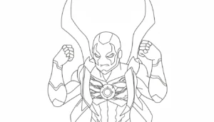 coloriage Blue Beetle d
