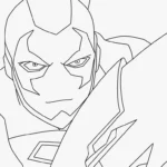 coloriage Blue Beetle à imprimer gratuit