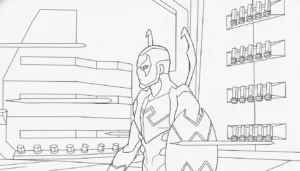 coloriage Blue Beetle et dessin a imprimer