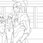 coloriage Blue Beetle educatif pour enfant