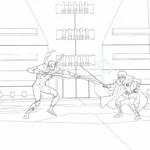 télécharger coloriage Blue Beetle gratuit