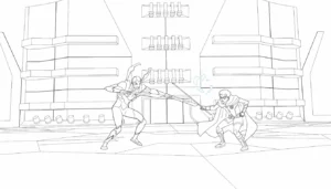 télécharger coloriage Blue Beetle gratuit