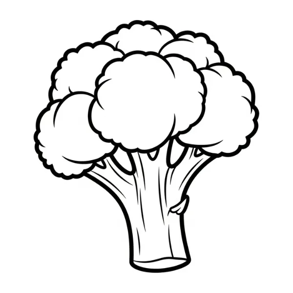 Tranh tô màu Brocoli
