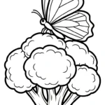 coloriage Brocoli gratuit à imprimer