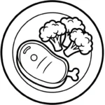 coloriage Brocoli à imprimer pour enfants