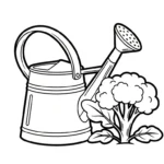 coloriage Brocoli pour enfant gratuit