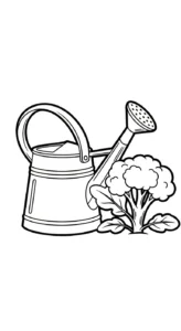 coloriage Brocoli pour enfant gratuit