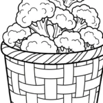 coloriage Brocoli pour enfant gratuit