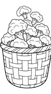 coloriage Brocoli pour enfant gratuit