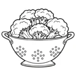 imprimer coloriage Brocoli gratuit