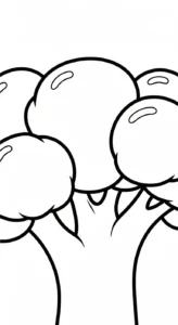 télécharger coloriage Brocoli gratuit