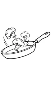 coloriage Brocoli a colorier en ligne