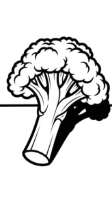 coloriage Brocoli a dessiner et imprimer