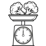 coloriage Brocoli a imprimer pour enfant de 4 ans