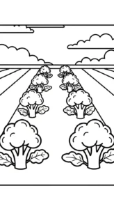 image pour coloriage Brocoli enfant